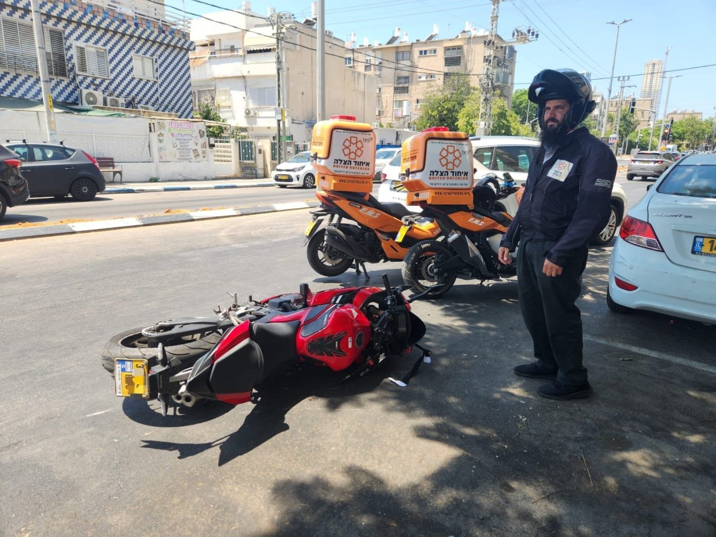 פצוע בתאונת אופנוע במרכז חולון