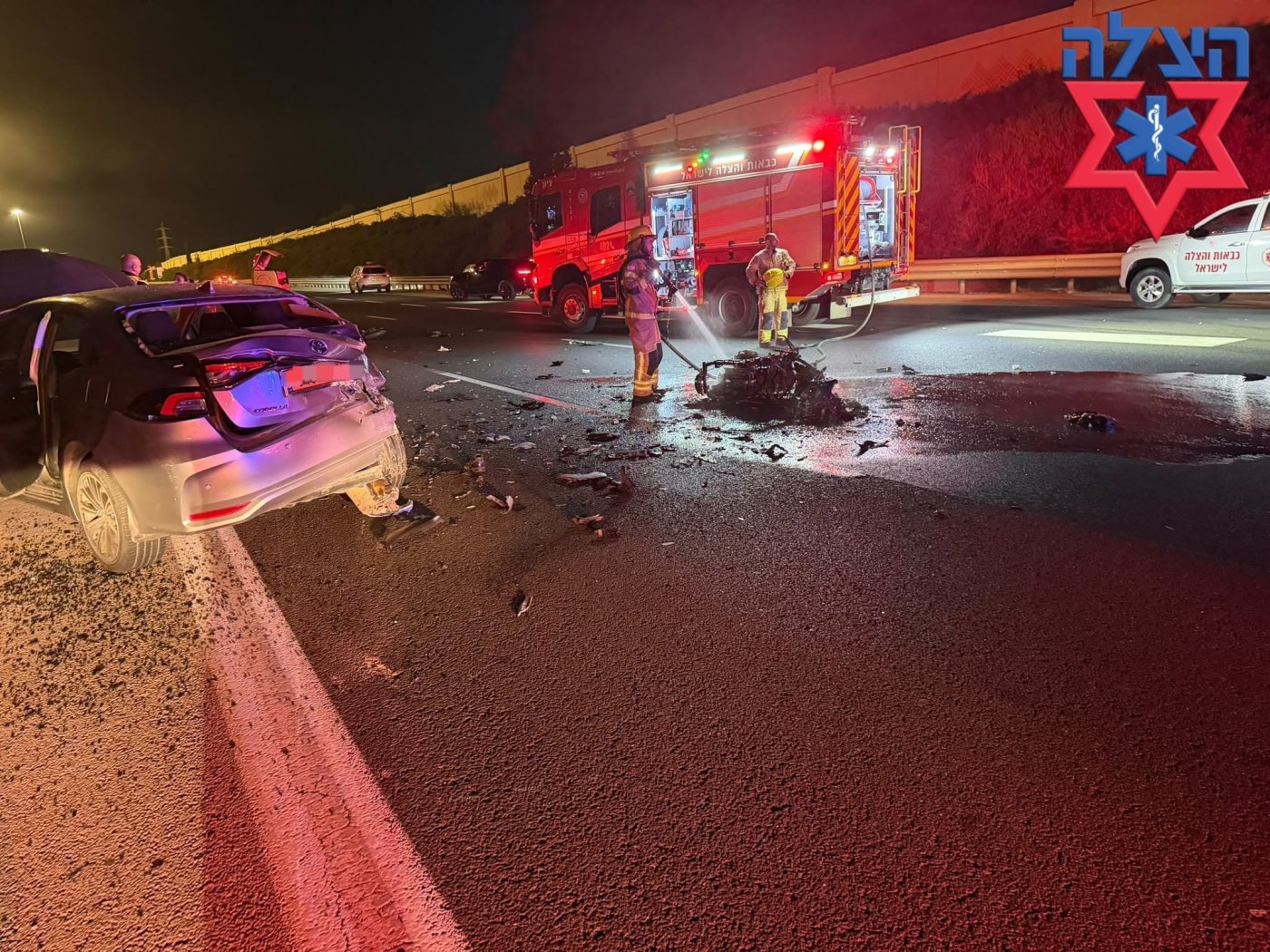 7 פצועים בהם ילדים, בתאונה קשה בכניסה לראשון לציון