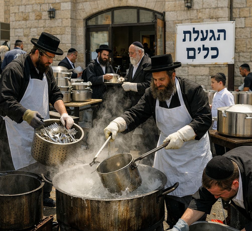 נקודות הגעלת הכלים בחולון לרגל חג הפסח