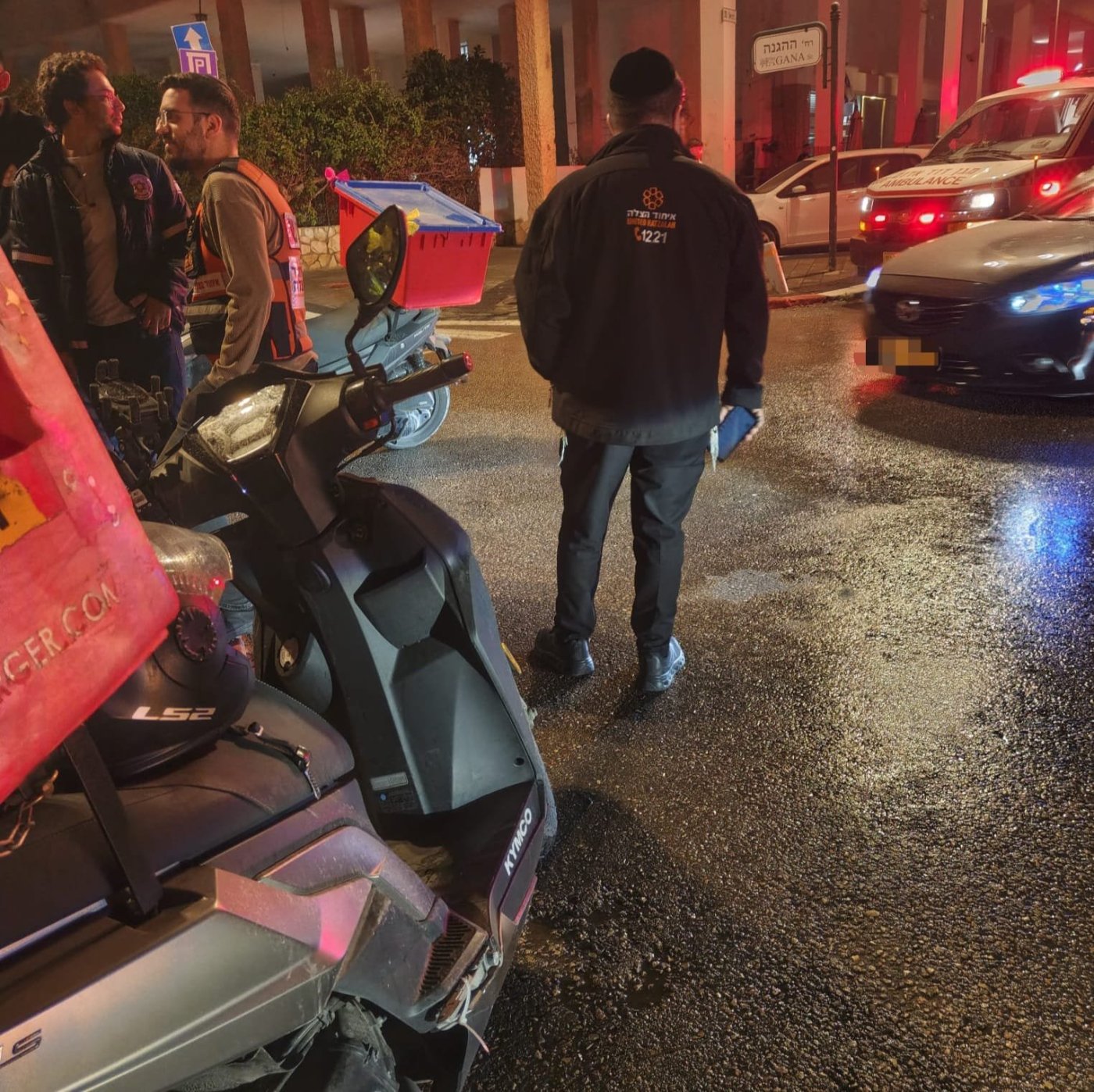 צעיר נפצע בתאונת אופנוע בבת ים