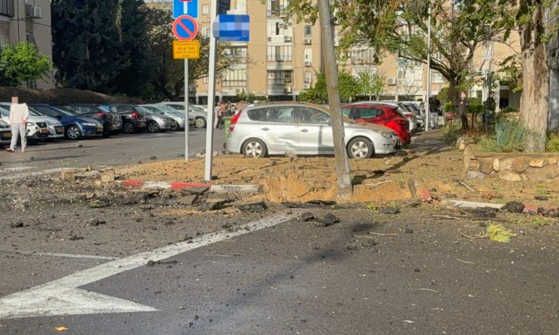 רסיסים במספר זירות בחולון בעקבות מטח מאיראן