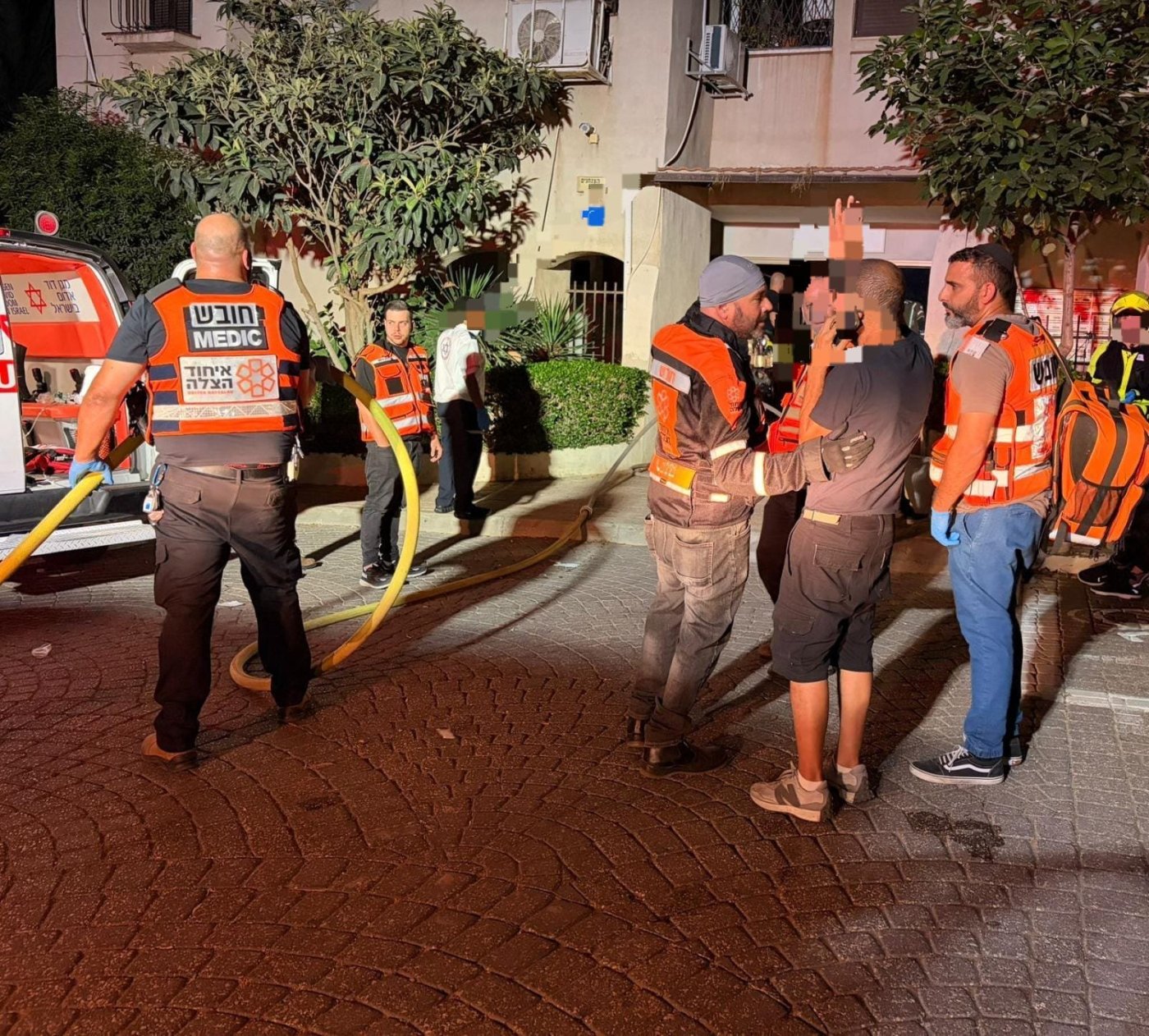 נפגעים רבים בשריפה במערב ראשון לציון