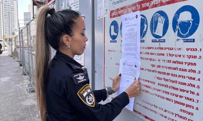 צו סגירה לאתר בנייה במרכז חולון שהעסיק שב"חים