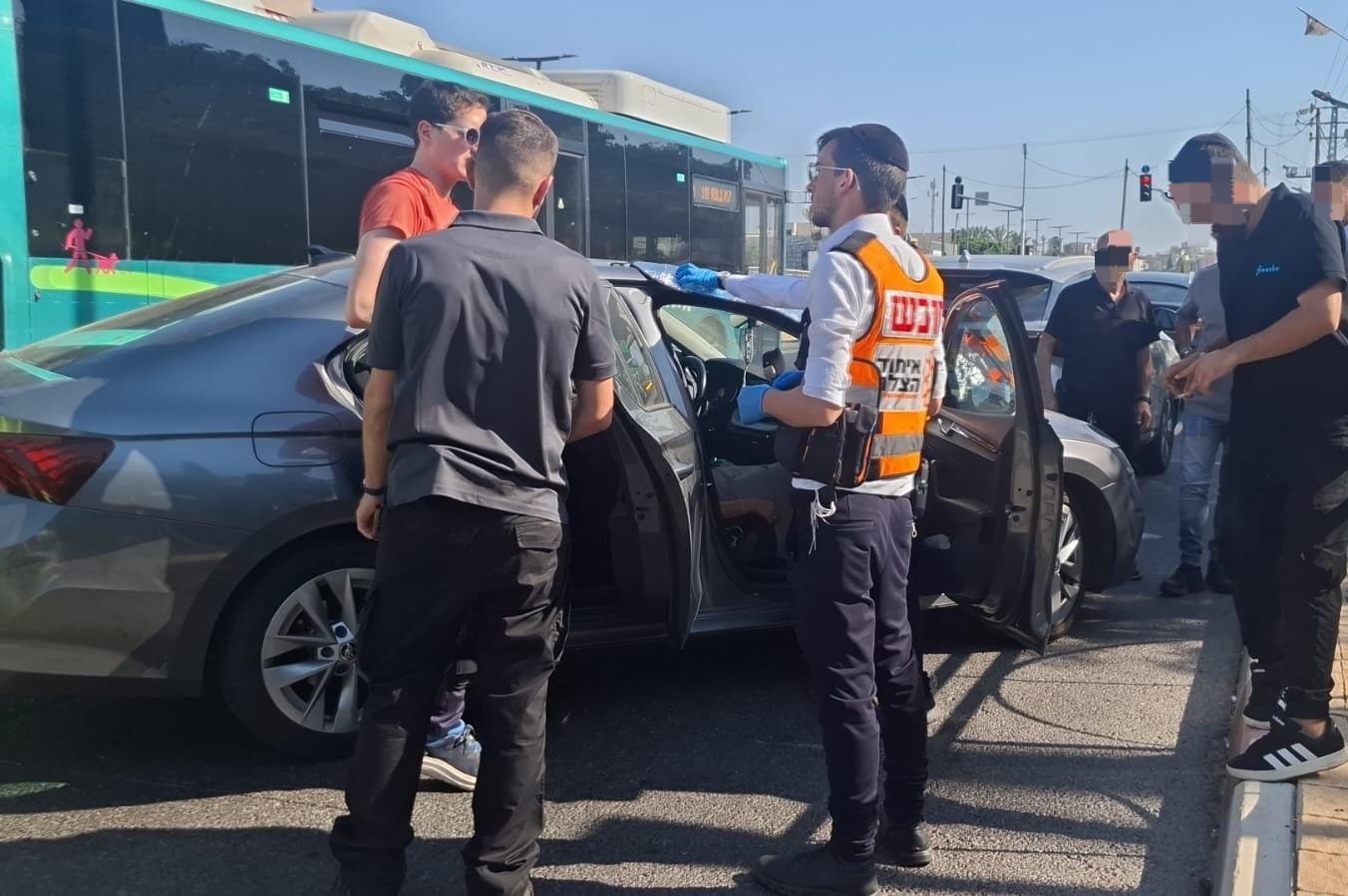 שני פצועים בתאונת שרשרת בראשון לציון