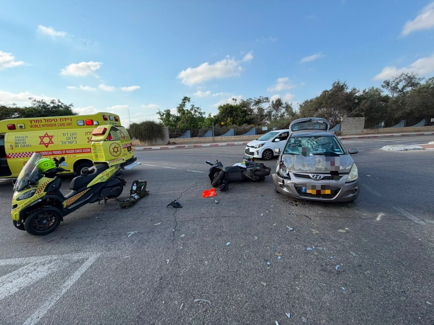 פצוע קשה בתאונת אופנוע בראשון לציון