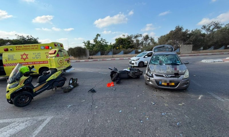 פצוע קשה בתאונת אופנוע בראשון לציון