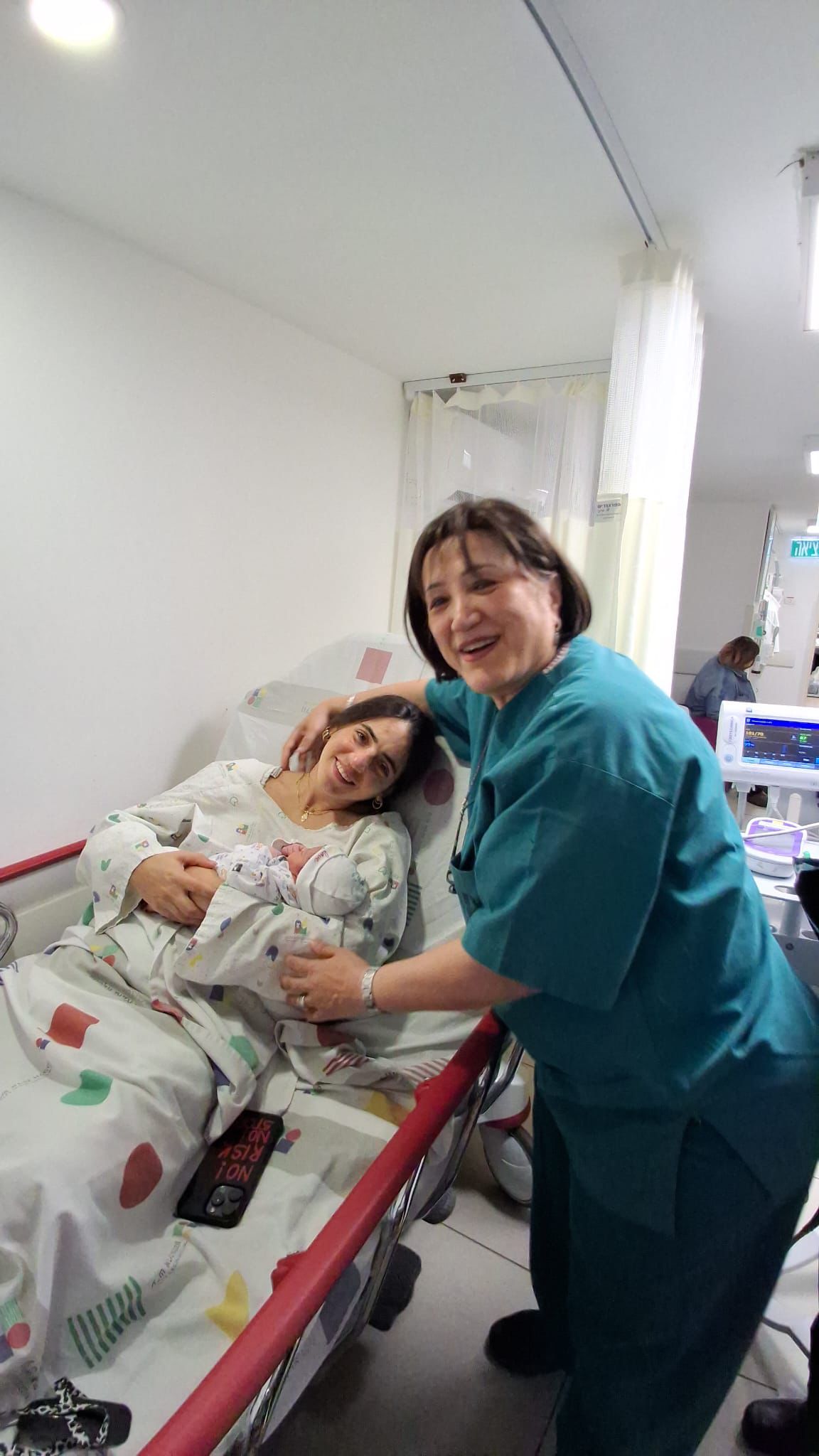 לידה תחת אזעקות במרכז הרפואי וולפסון