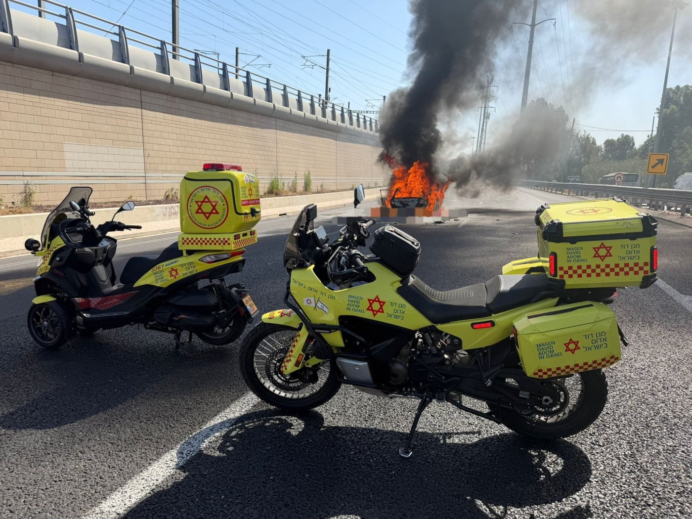הרוגה בפיצוץ רכב בכניסה לחולון