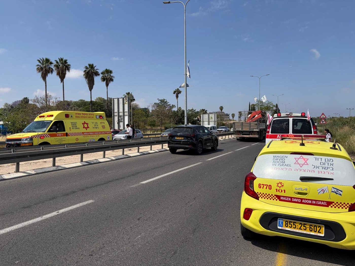 צעיר נפצע בתאונת קורקינט סמוך לצומת בית דגן