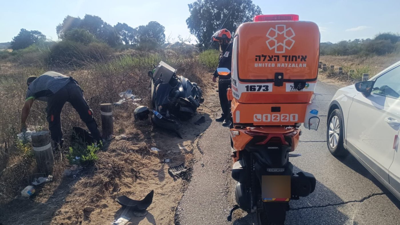 פצוע בתאונה בדרך הביטחון בחולון