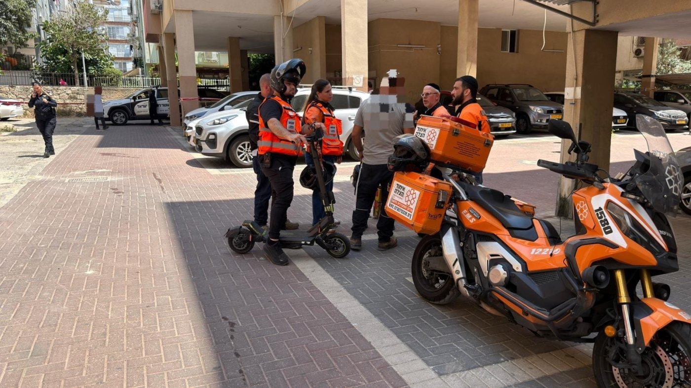 חשוד חמוש בסכין נורה על ידי כוח משטרתי בבת ים