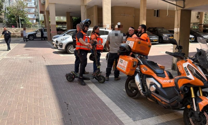 חשוד חמוש בסכין נורה על ידי כוח משטרתי בבת ים