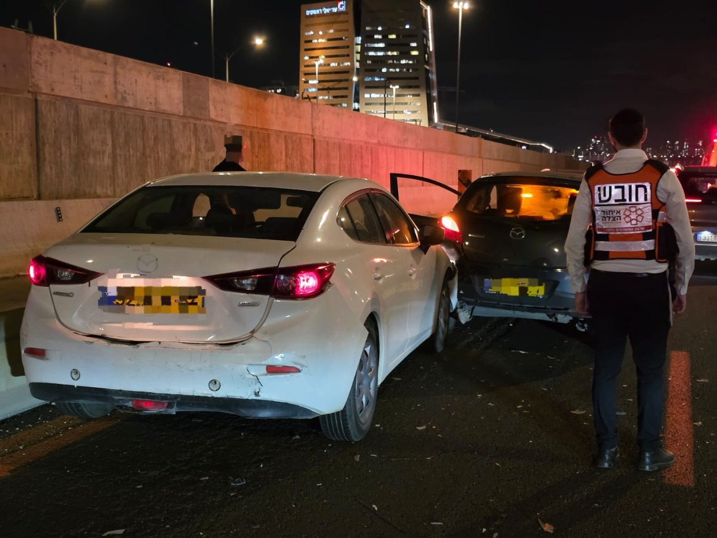 פצועים בתאונת שרשרת סמוך למחלף ראשונים