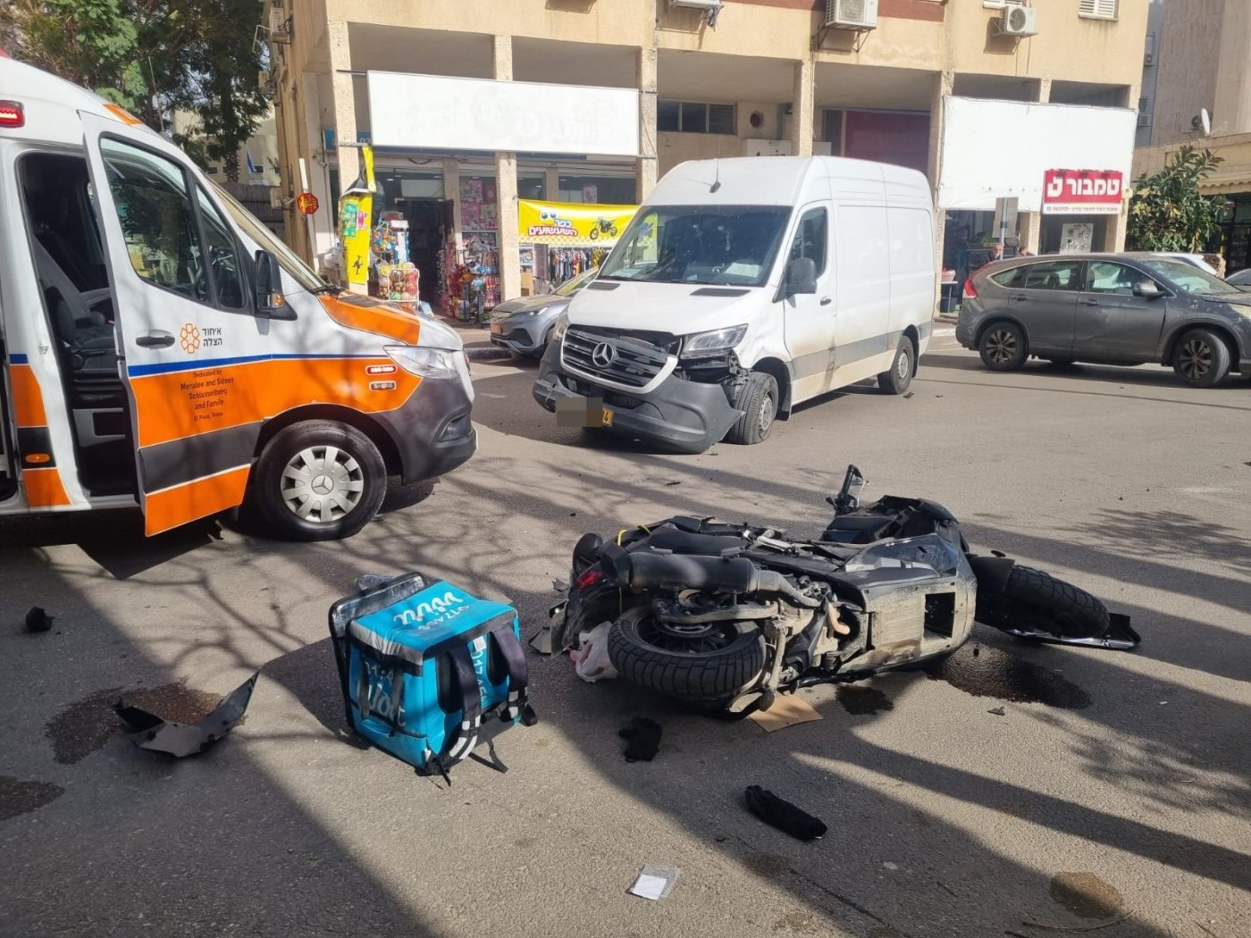 פצוע בתאונת אופנוע קשה במרכז ראשון לציון