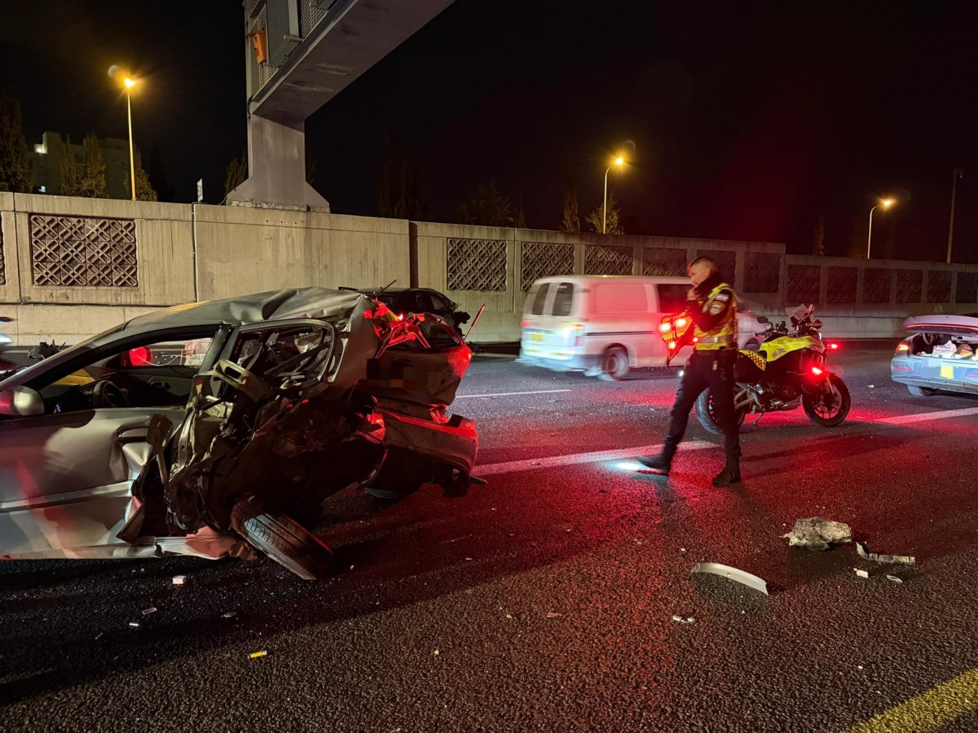 נהג נהרג בתאונה בכביש 20 בין מחלף דב הוז לוולפסון