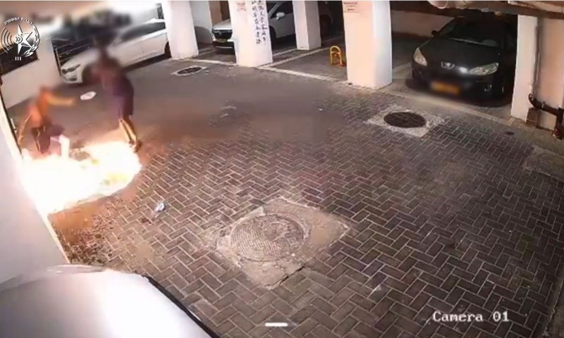תושב בת ים נעצר בחשד להצתת מחסן בבניין מגורים