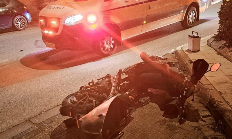 שני פצועים בתאונת אופנוע בראשון לציון