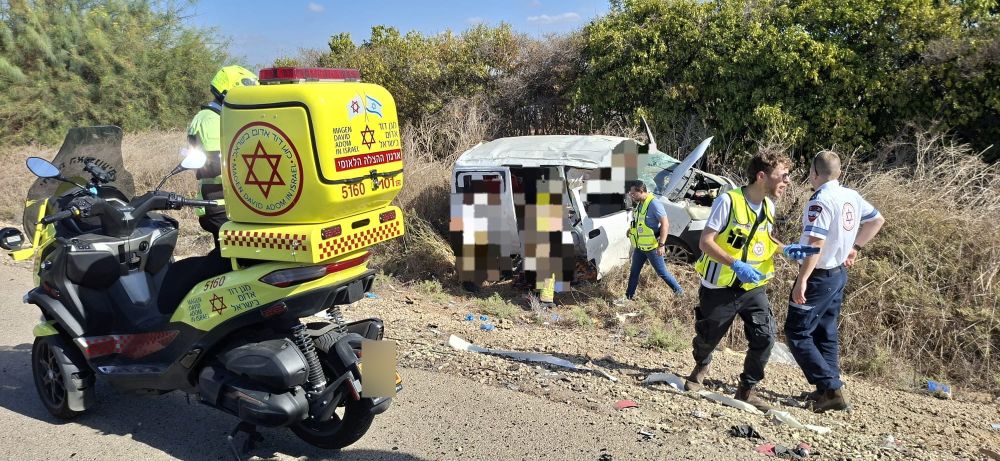 תאונה קשה סמוך לצומת חב"ד