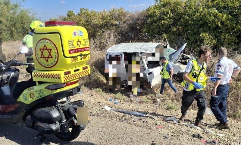 תאונה קשה סמוך לצומת חב"ד