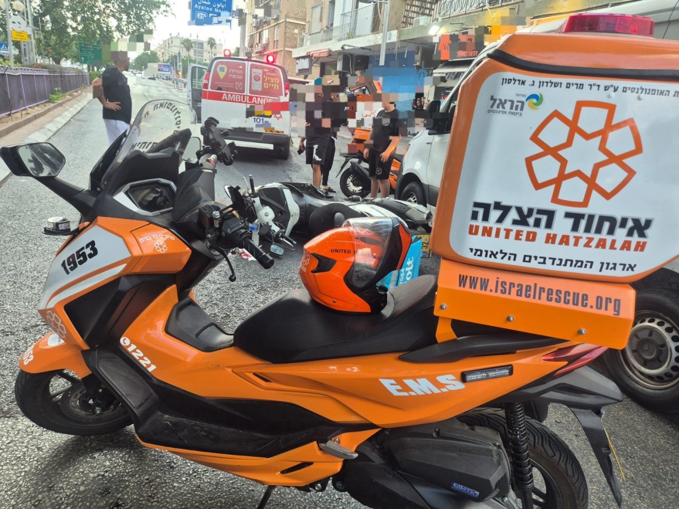 פצוע בתאונת אופנוע בחולון