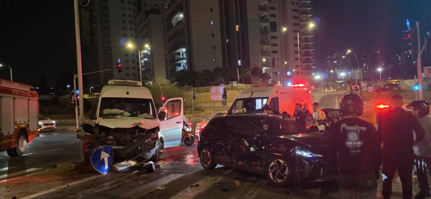 פצועים בשתי תאונות בראשון לציון