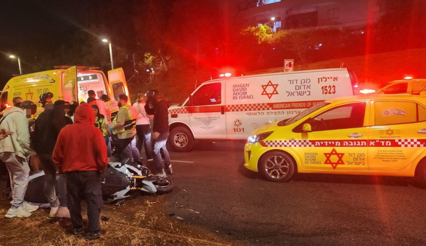 רוכב אופנוע נפצע בתאונה בקריית בן גוריון