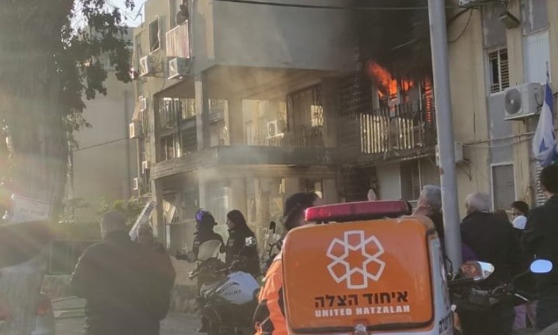 שריפה במבנה מגורים בשכונת ג'סי כהן