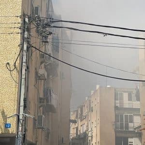 הדירה בוערת. צילום: החברה לביטחון