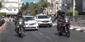 שוטרים ניידת אופנוע צילום דוברות משטרת ישראל