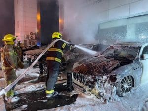 רכב שריפה צילום דוברות כבאות והצלה